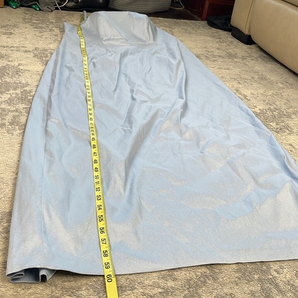 New Sachin & Babi Pryce Crystal Strap Detail Vertical Stretch Mikado Column Gown - Picture 12 of 16